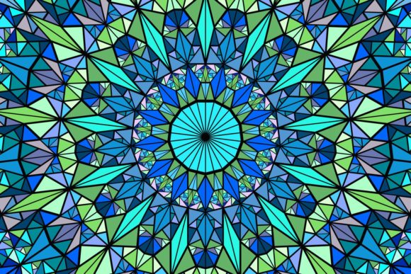 Download Triangle Mosaic Mandala Background - Mosaic Collection