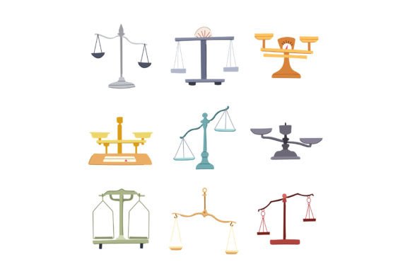 Download Balance Scale Set Cartoon Vector Illustr - Balance Collection