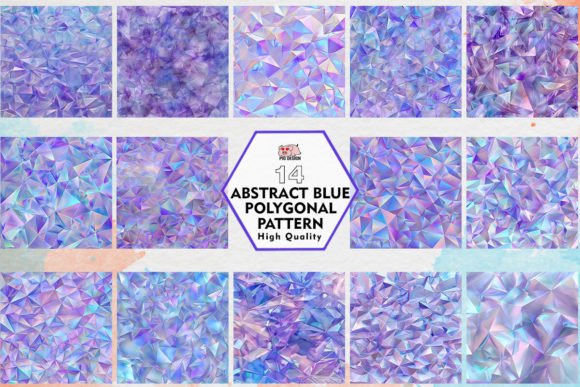 Download Abstract Blue Polygonal Pattern Clipart - Polygon Collection
