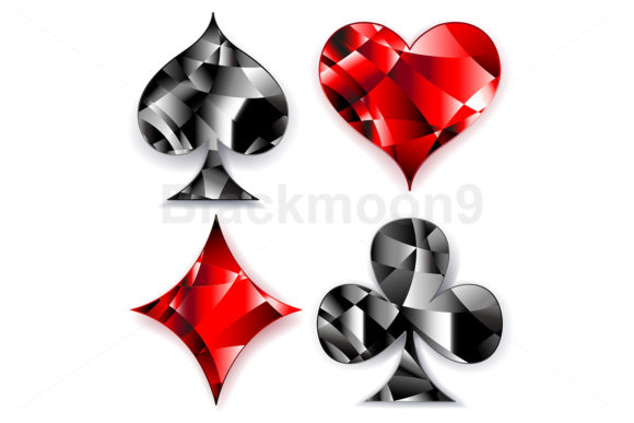 Download Polygonal Symbols of Playing Cards - Polygon Collection