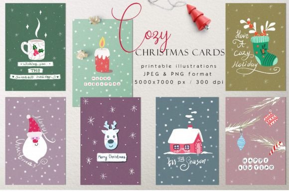 Download Christmas Card Print Templates - Templates Collection