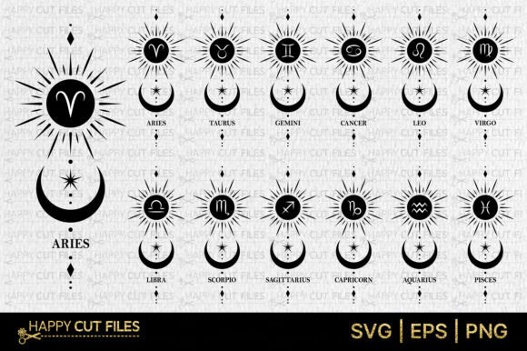Download Zodiac Sign Celestial Magic Mystical Svg - Mystical Collection