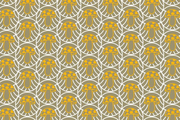 Download Asian Food Mushrooms Vector Pattern - Asian Collection