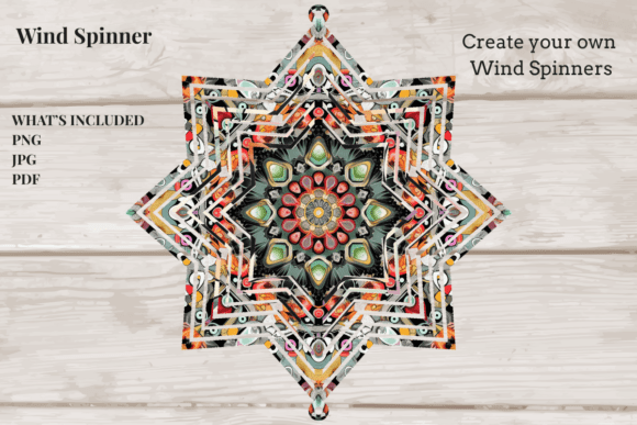 Download Mandala Mosaic Star Spinner - Mosaic Collection