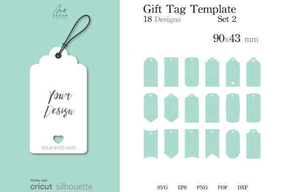 Download 18 Gift Tag Templates SVG Cut File - Templates Collection