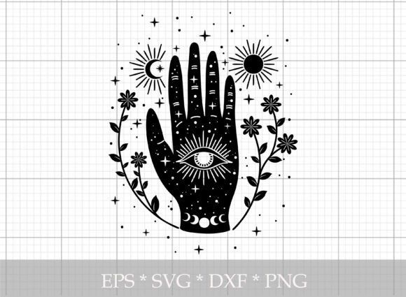 Download Mystical Hand Silhouette SVG - Mystical Collection
