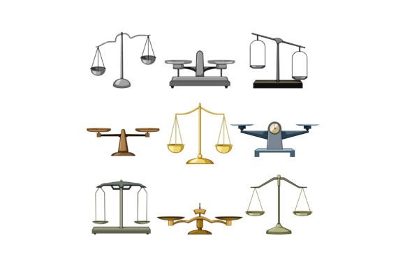 Download Balance Scale Set Cartoon Vector Illustr - Balance Collection