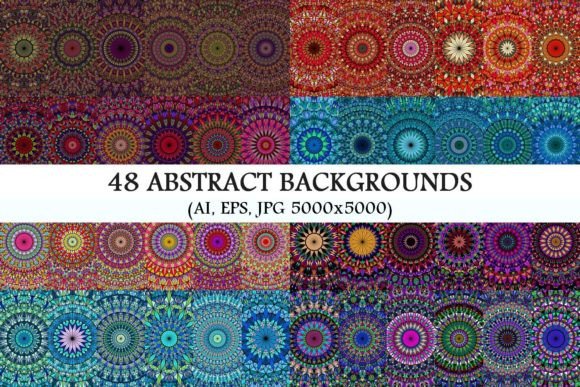 Download 48 Mosaic Mandala Backgrounds - Mosaic Collection