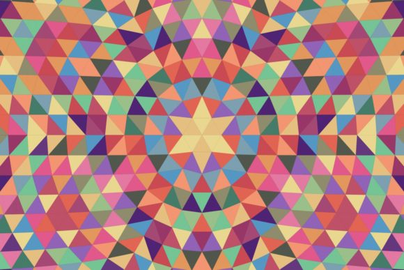 Download Triangle Mosaic Mandala Background - Mosaic Collection