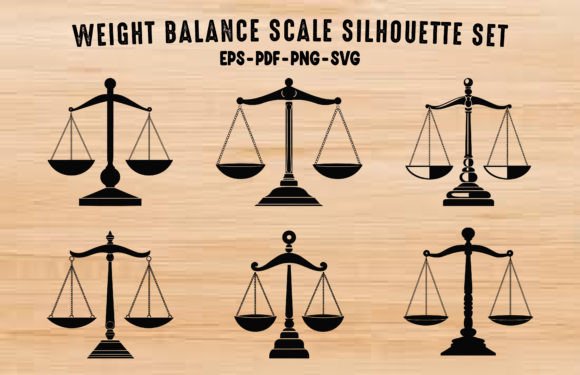 Download Weight Balance Scale Silhouette Bundle - Balance Collection
