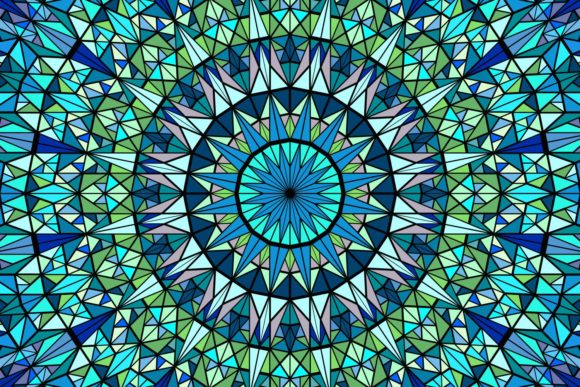 Download Triangle Mosaic Mandala Background - Mosaic Collection