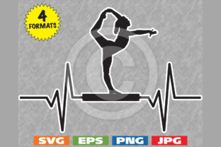 Download Balance Beam Gymnast Heartbeat Graphic - Balance Collection