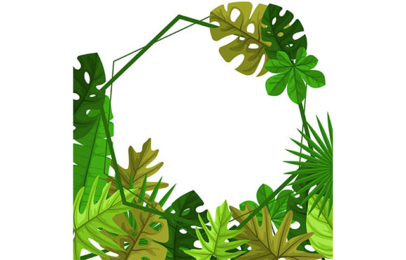 Download Polygon Green Tropical Plant Summer Leaf - Polygon Collection