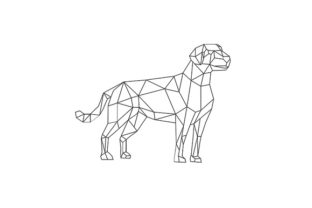 Download Labrador Wireframe Low Polygon Line Art - Polygon Collection