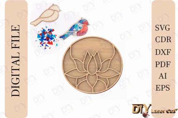 Download Wooden Frame Mosaic Substrate SVG - Mosaic Collection